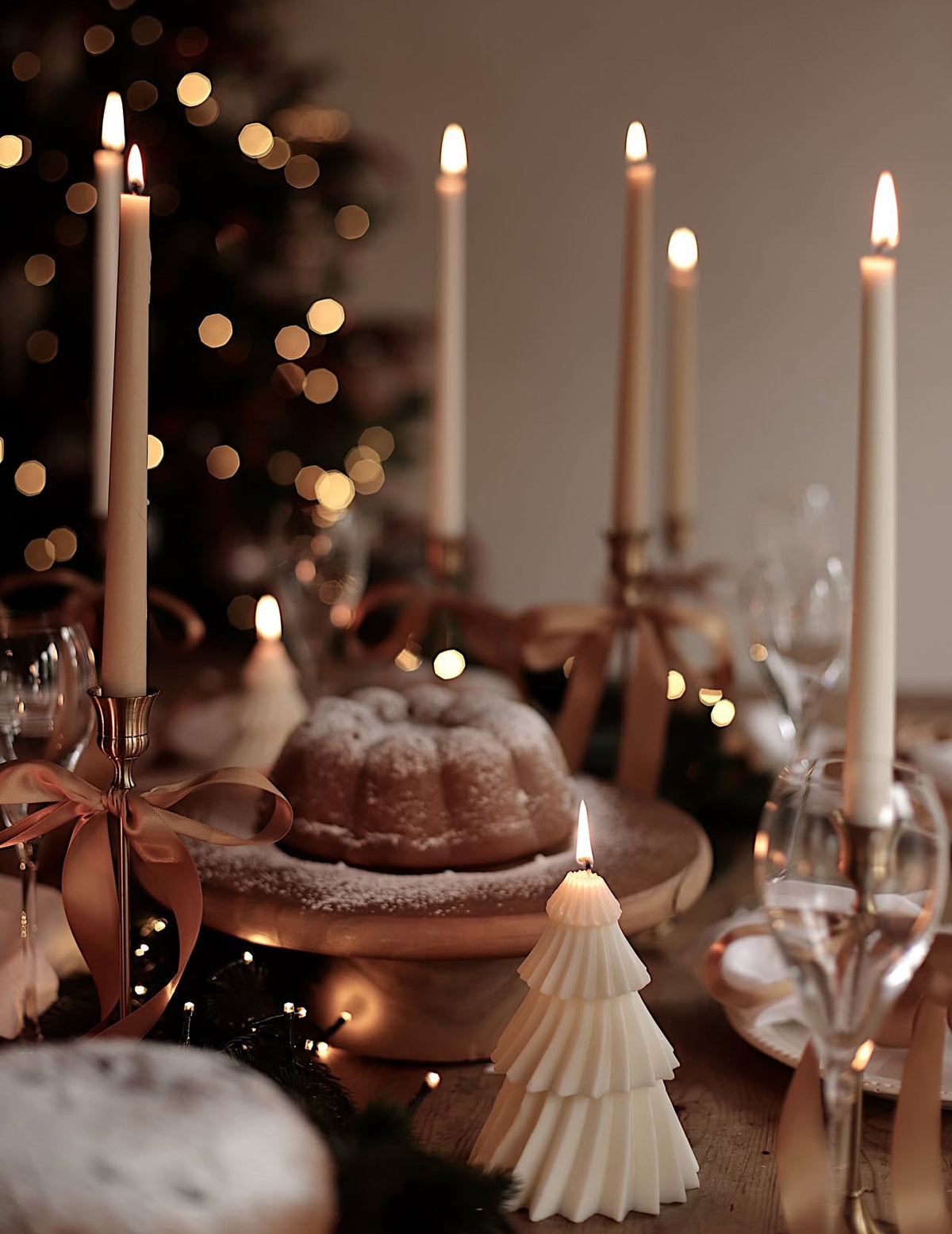 🕯️ Candela Liscia – Set da 3 pezzi (26 cm)
