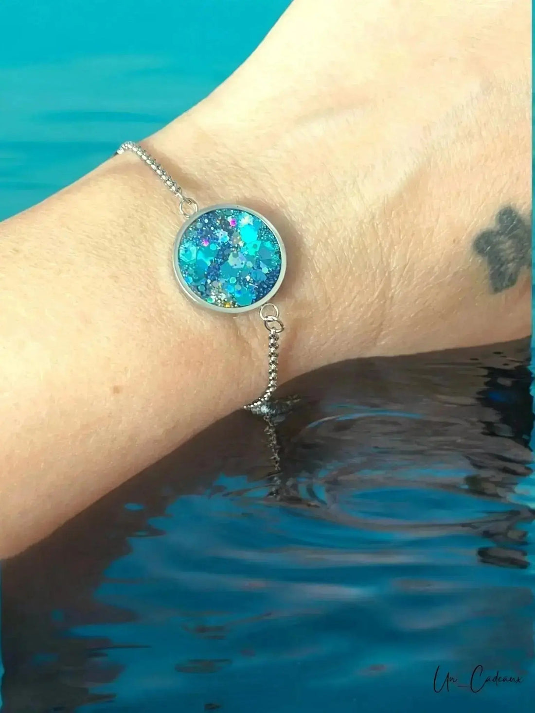 Bracciale turchese e argento - Un_Cadeaux
