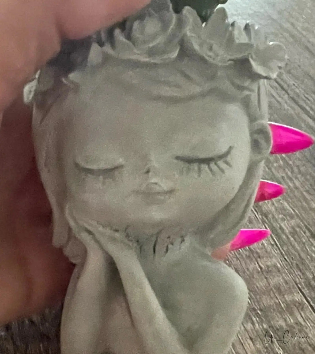 Vaso Dalia cemento - Un_Cadeaux